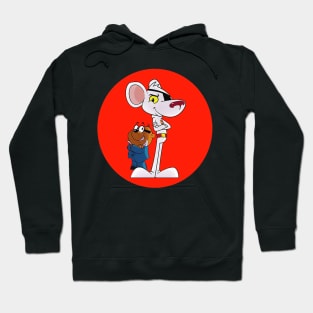 Danger mouse and Penfold Red Hoodie